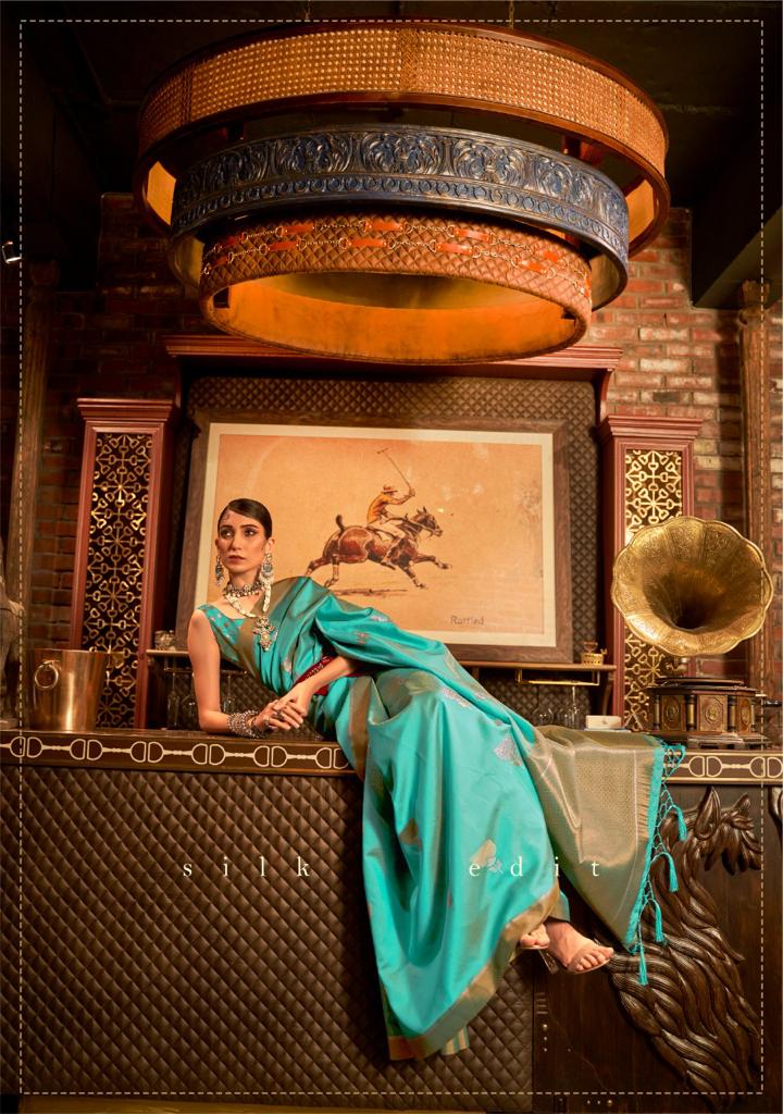 Rajtex Kushita Silk Heavy Wedding Wear Fancy Latest Saree Collection